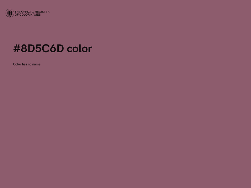 #8D5C6D color image