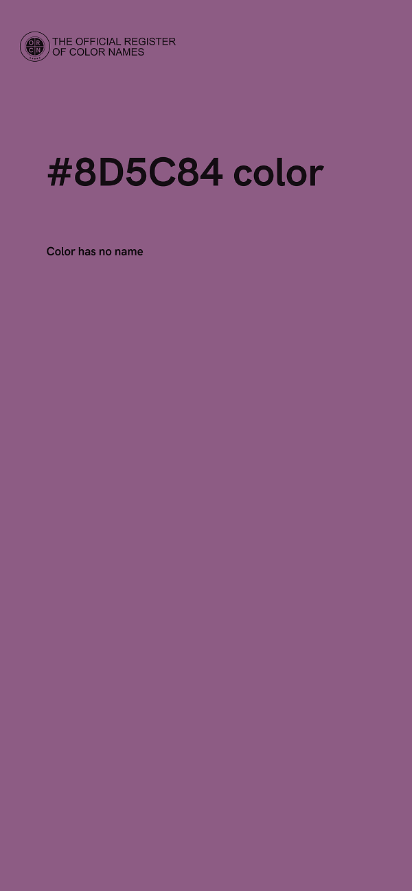 #8D5C84 color image