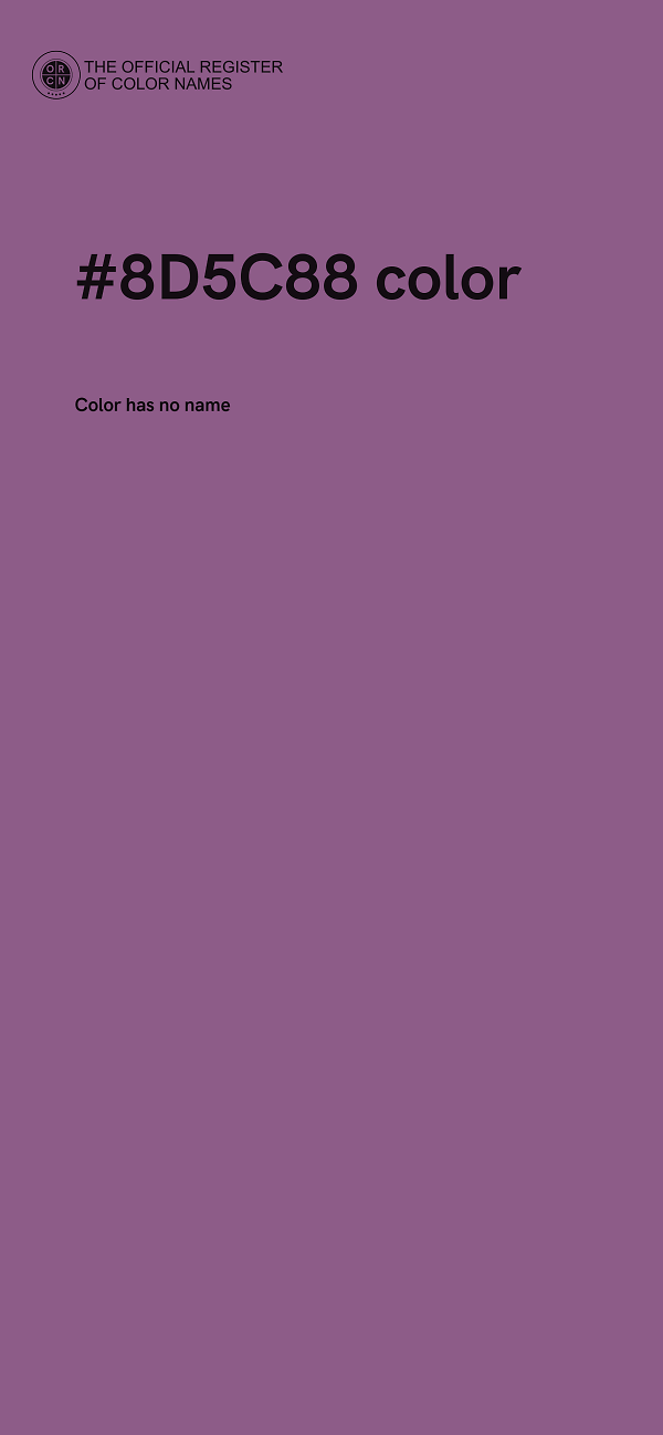 #8D5C88 color image