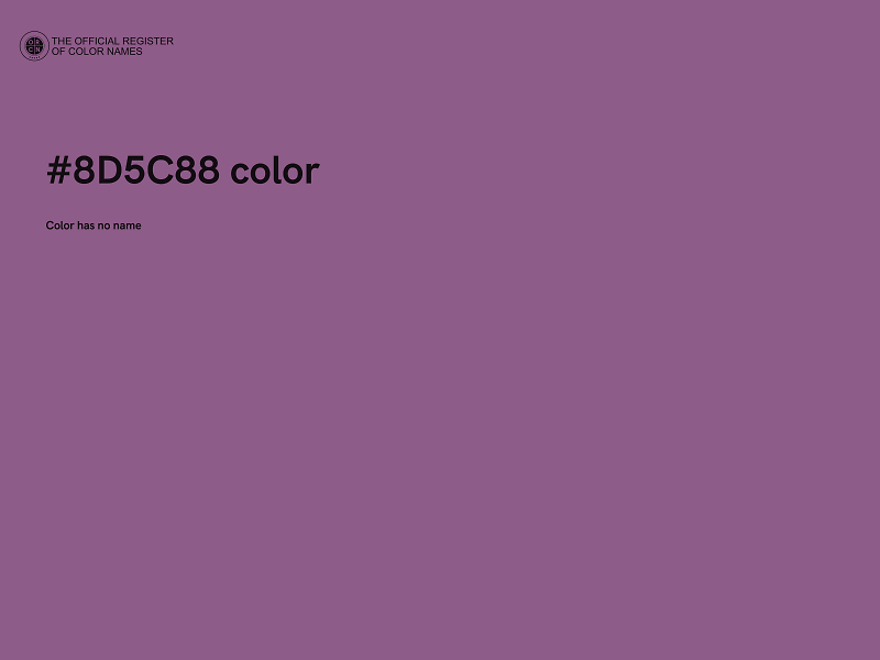 #8D5C88 color image