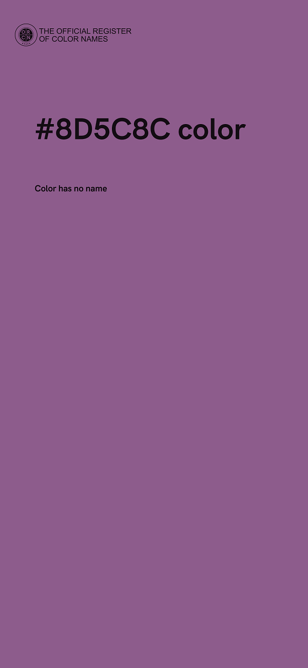 #8D5C8C color image