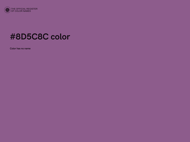 #8D5C8C color image