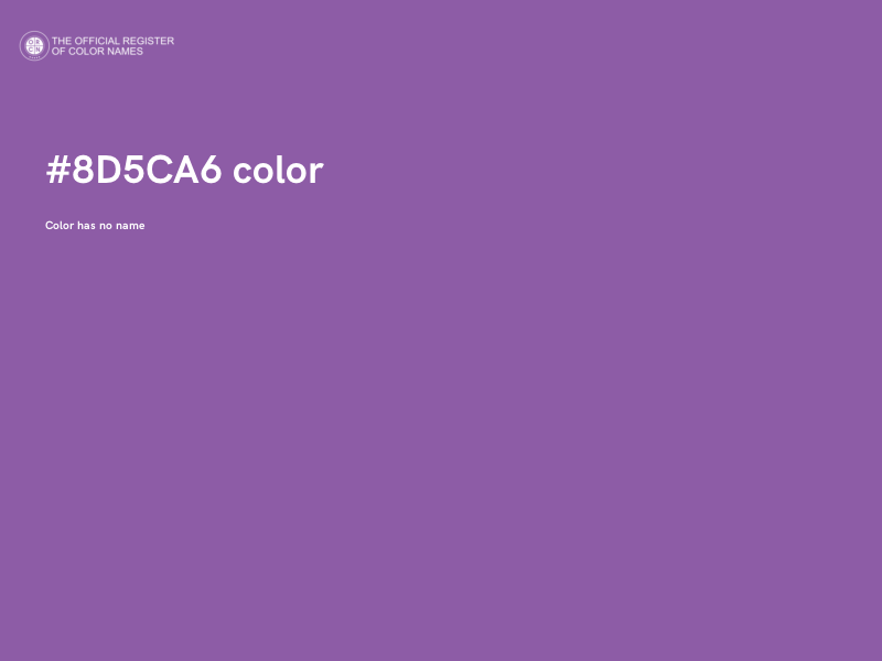 #8D5CA6 color image