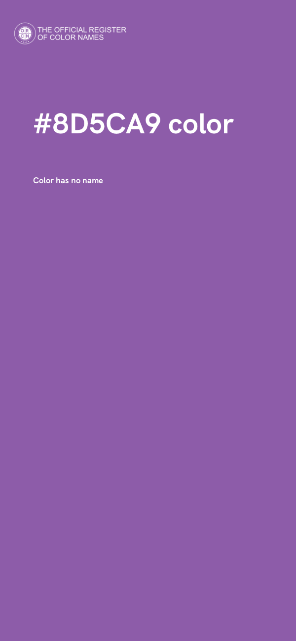 #8D5CA9 color image