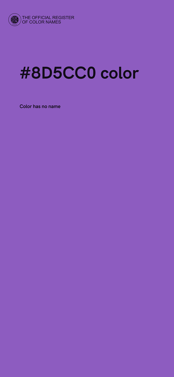 #8D5CC0 color image