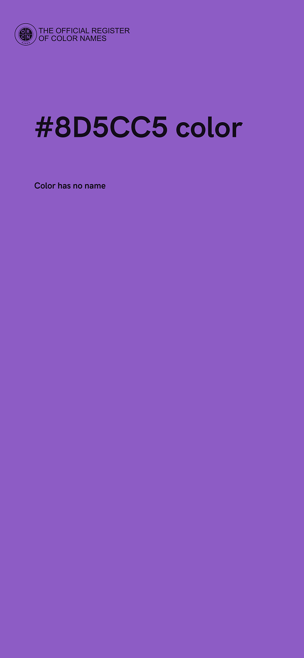 #8D5CC5 color image