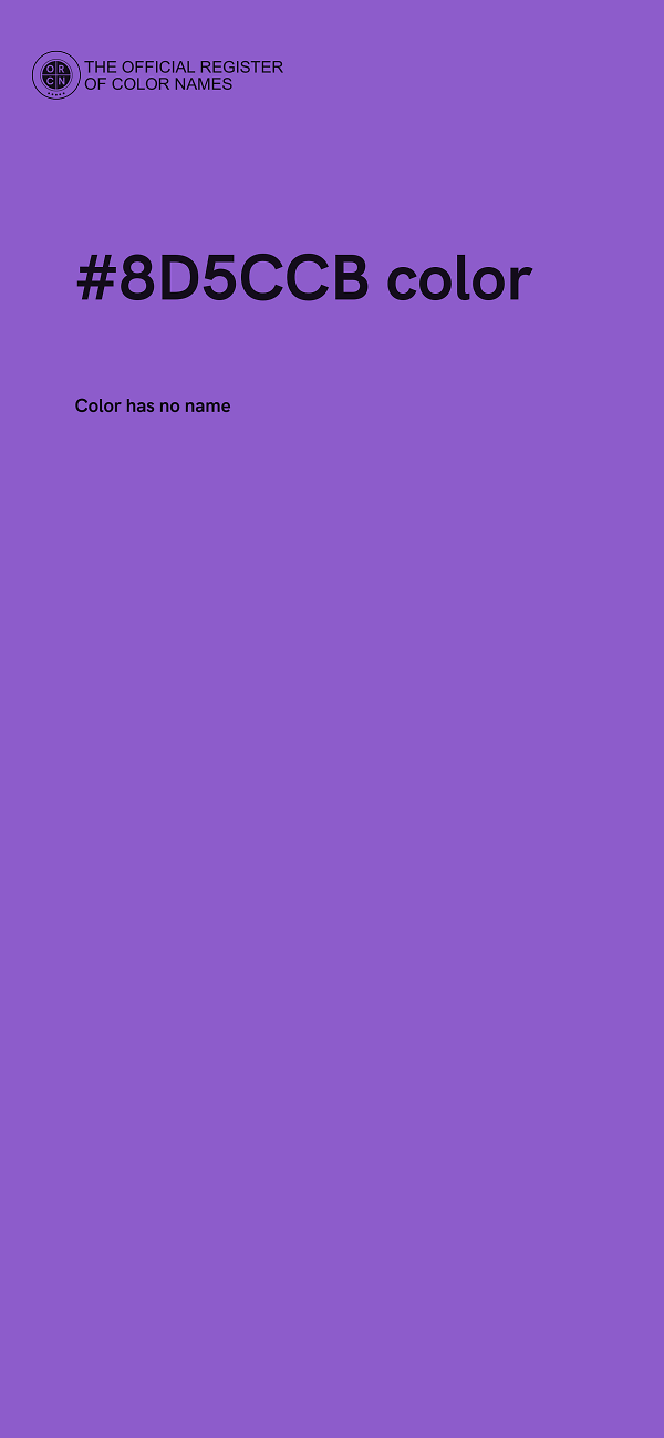#8D5CCB color image