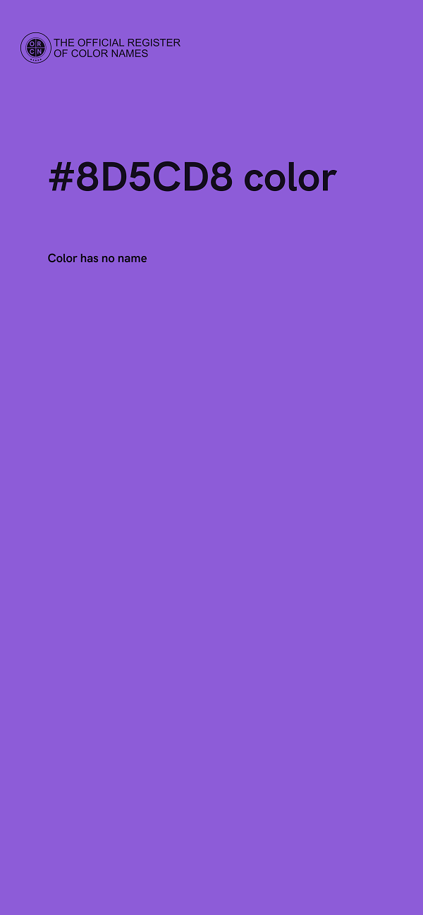 #8D5CD8 color image