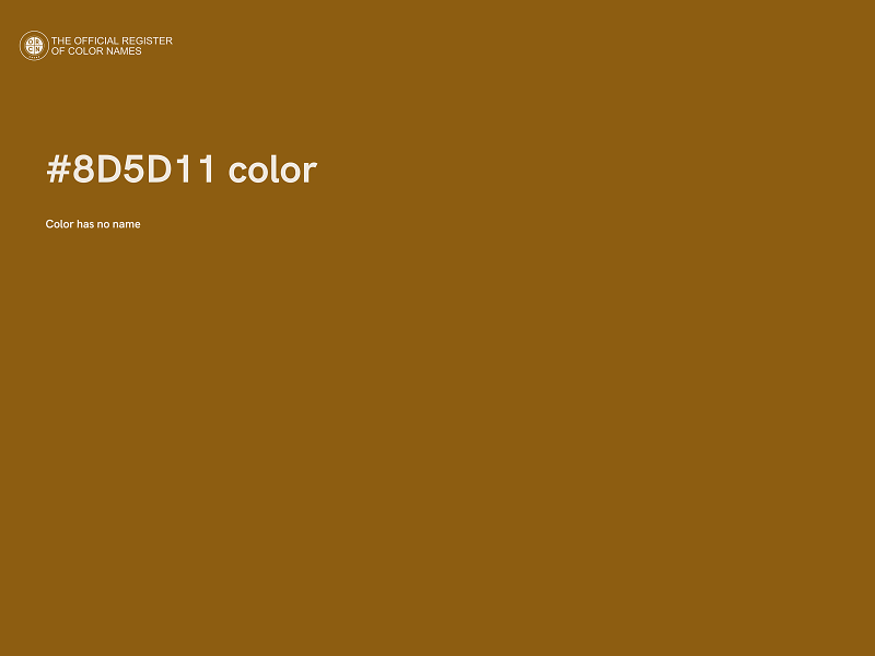 #8D5D11 color image