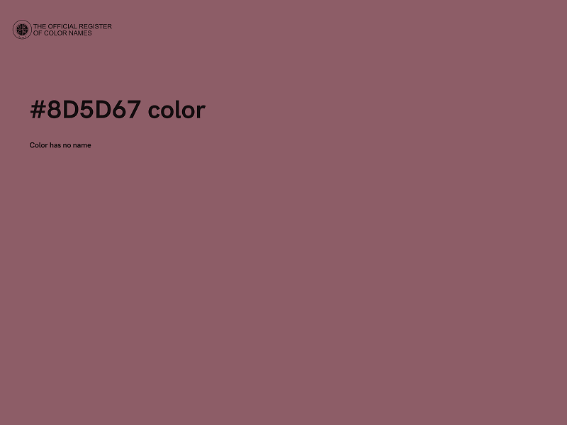 #8D5D67 color image