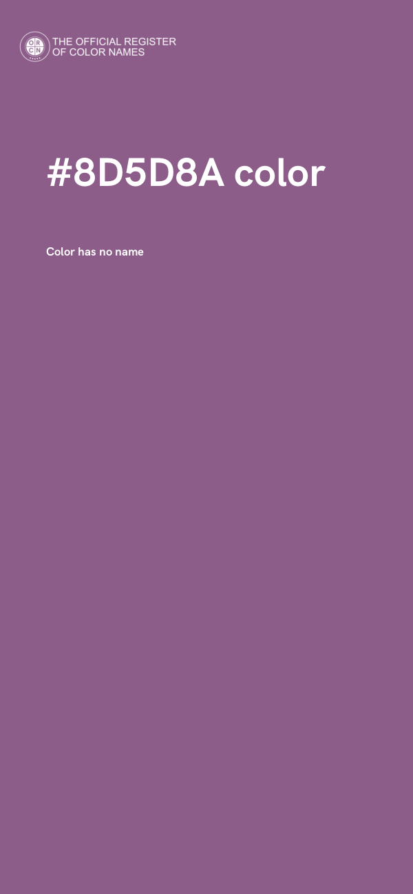 #8D5D8A color image