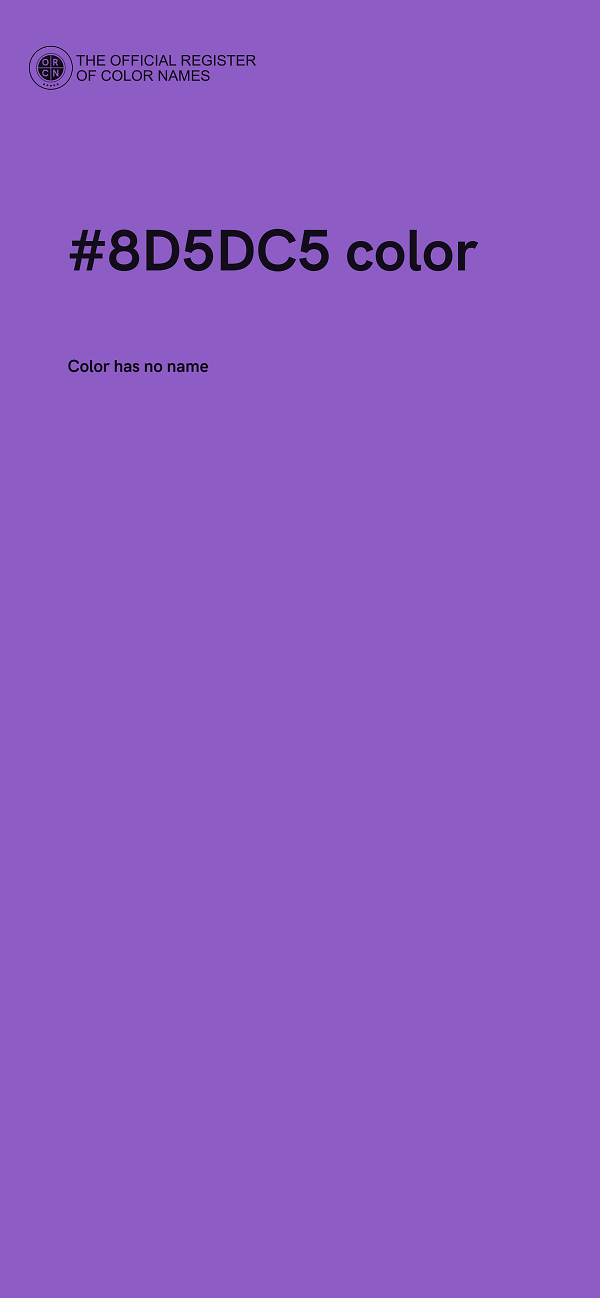 #8D5DC5 color image