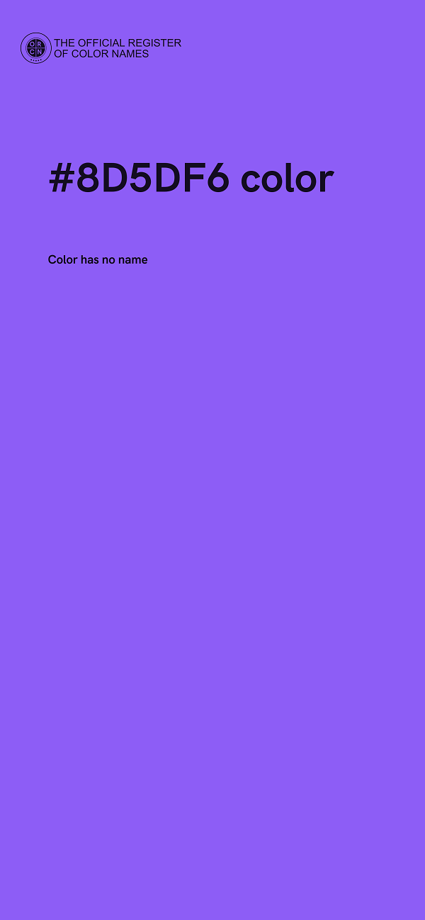 #8D5DF6 color image