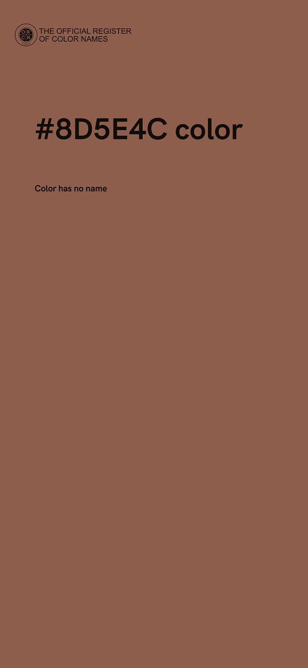 #8D5E4C color image