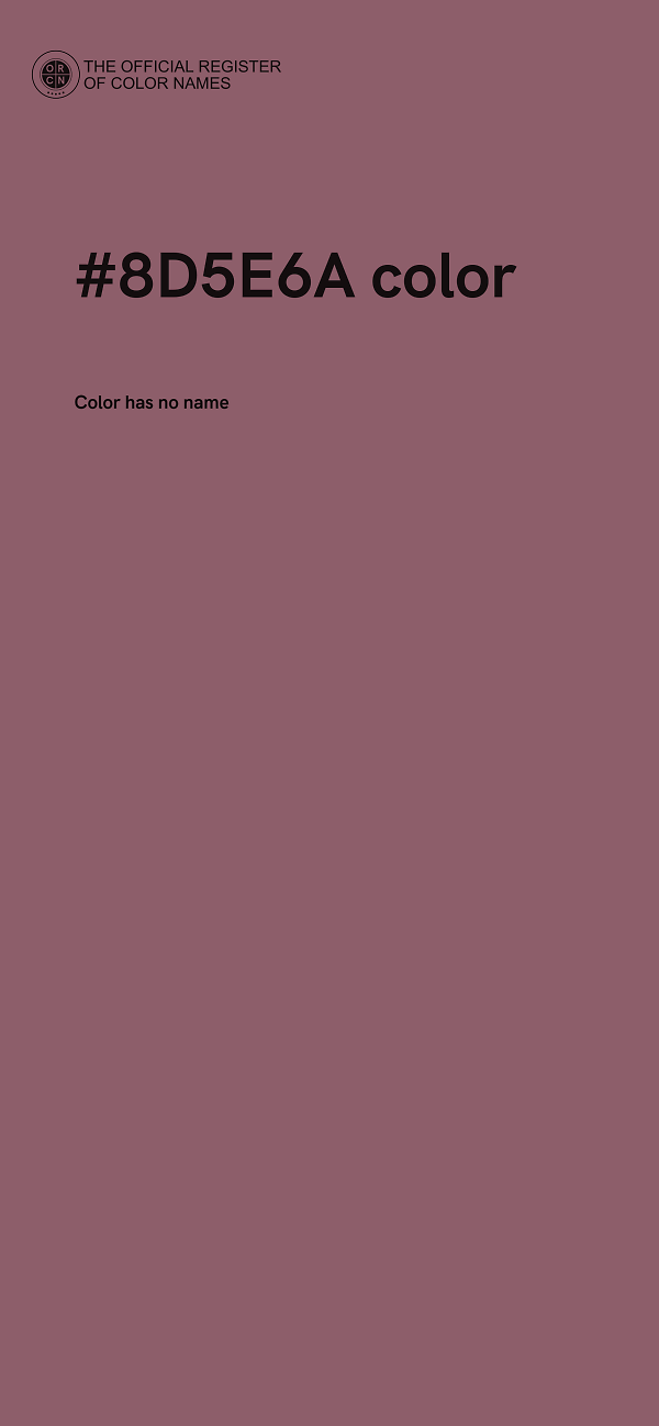 #8D5E6A color image