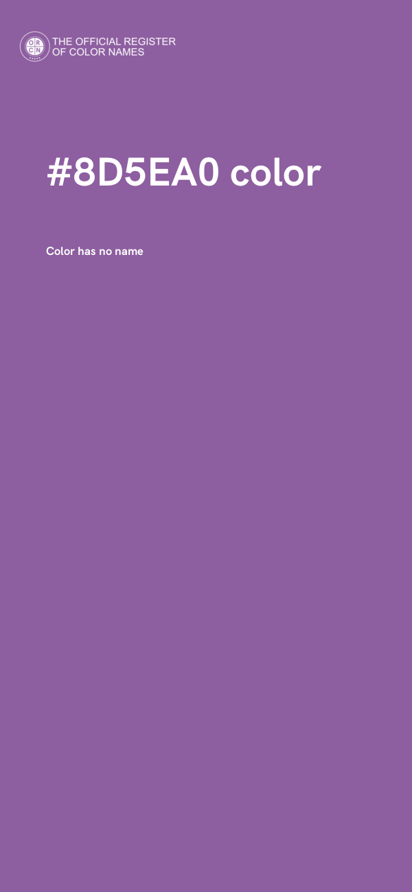 #8D5EA0 color image