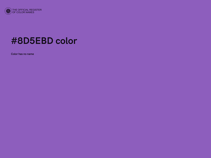 #8D5EBD color image