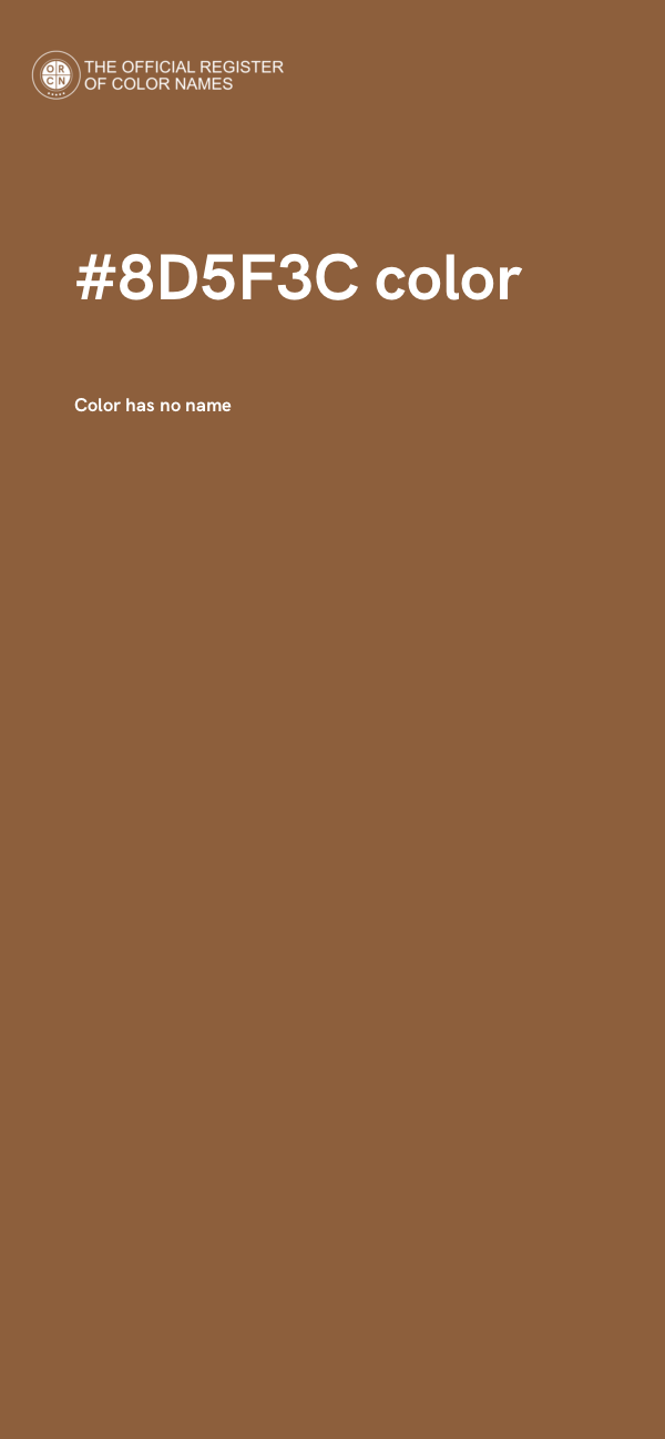 #8D5F3C color image