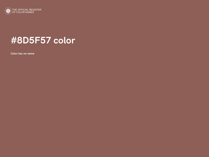 #8D5F57 color image