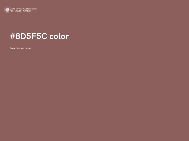 #8D5F5C color image