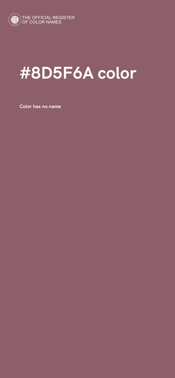 #8D5F6A color image