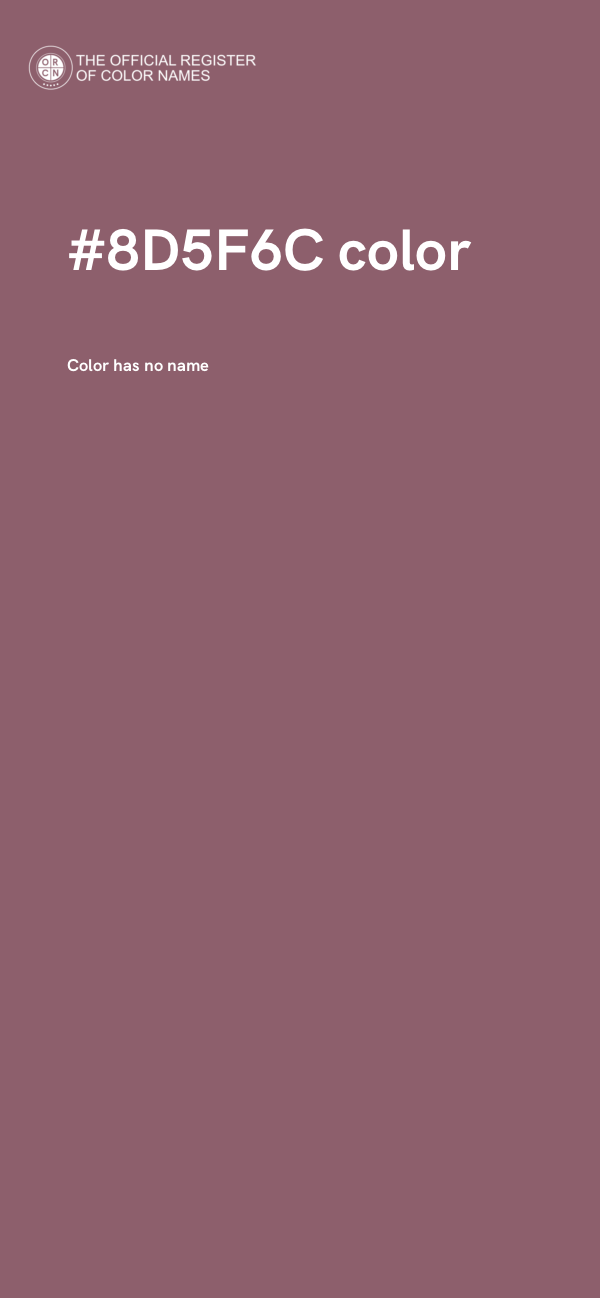 #8D5F6C color image