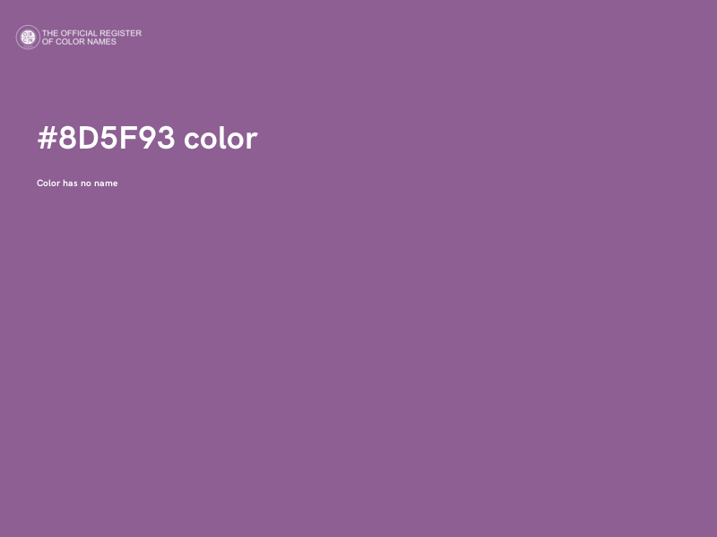 #8D5F93 color image
