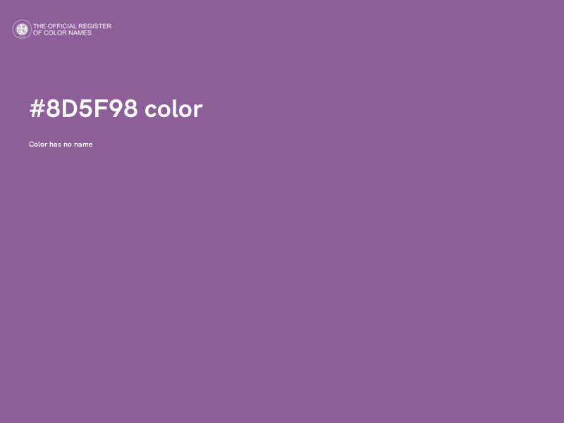 #8D5F98 color image