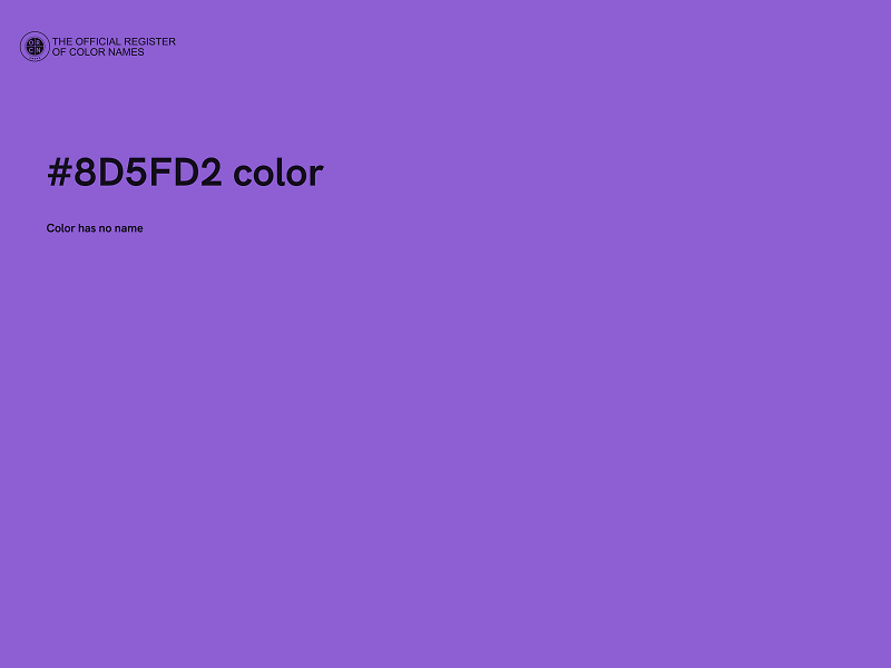 #8D5FD2 color image