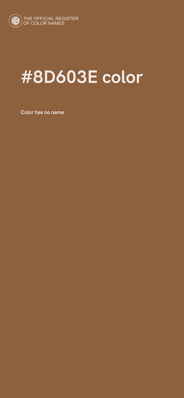 #8D603E color image