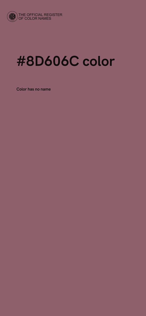 #8D606C color image