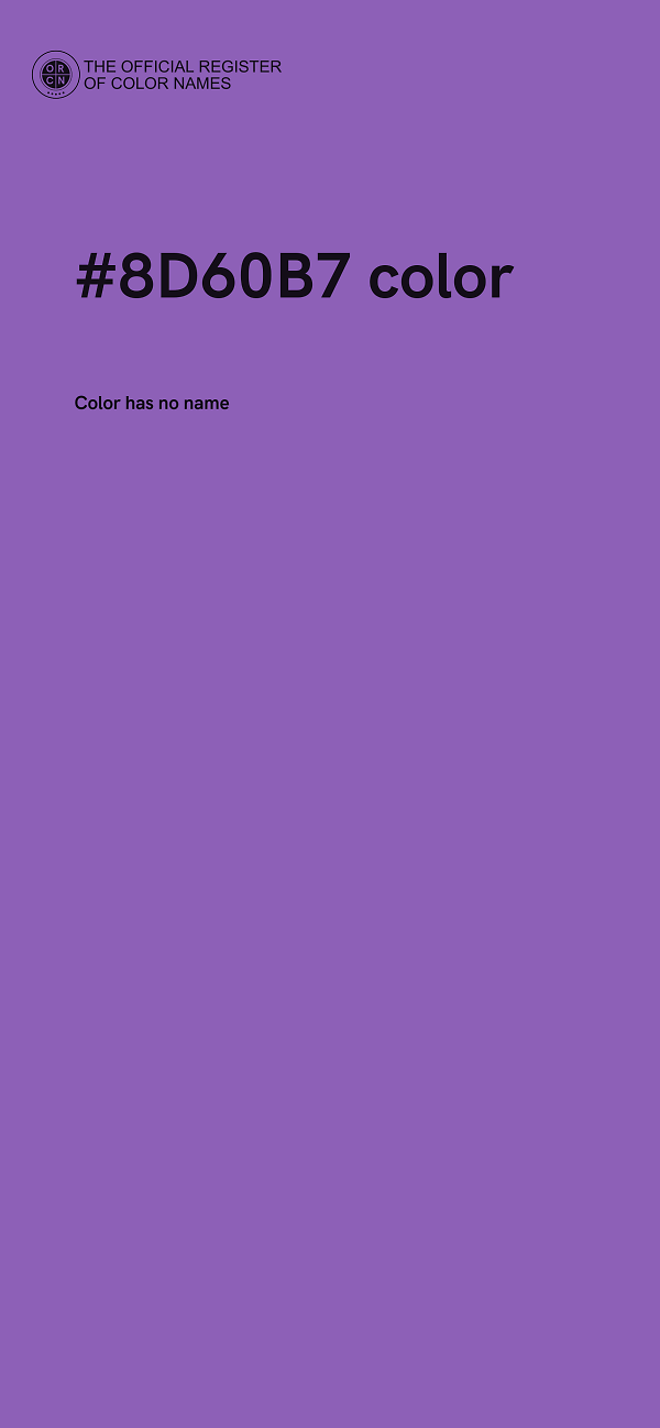 #8D60B7 color image