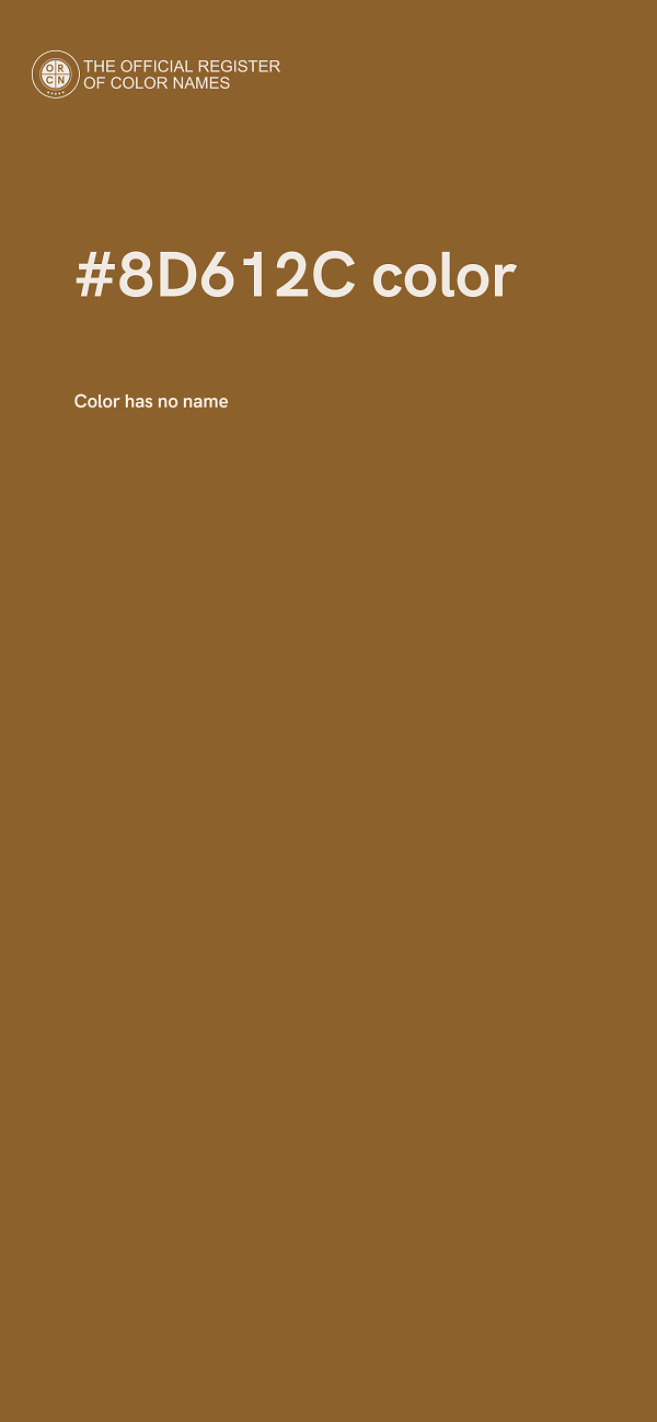 #8D612C color image