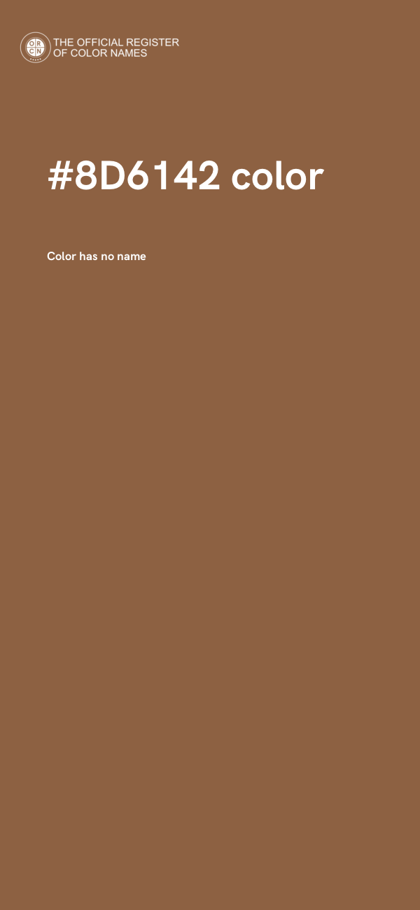 #8D6142 color image