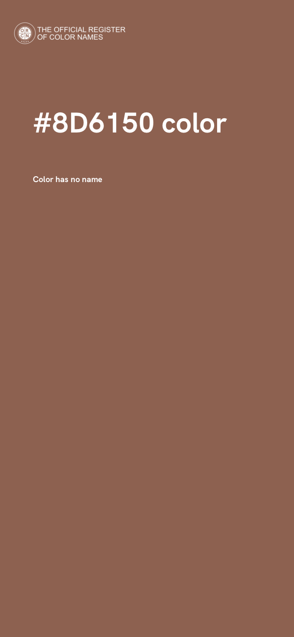 #8D6150 color image