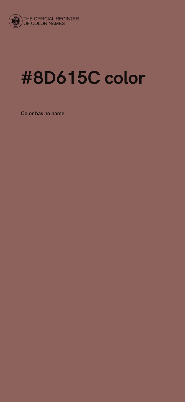 #8D615C color image