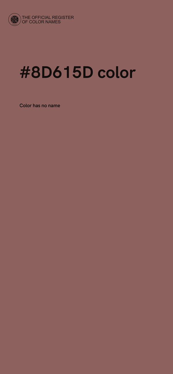 #8D615D color image