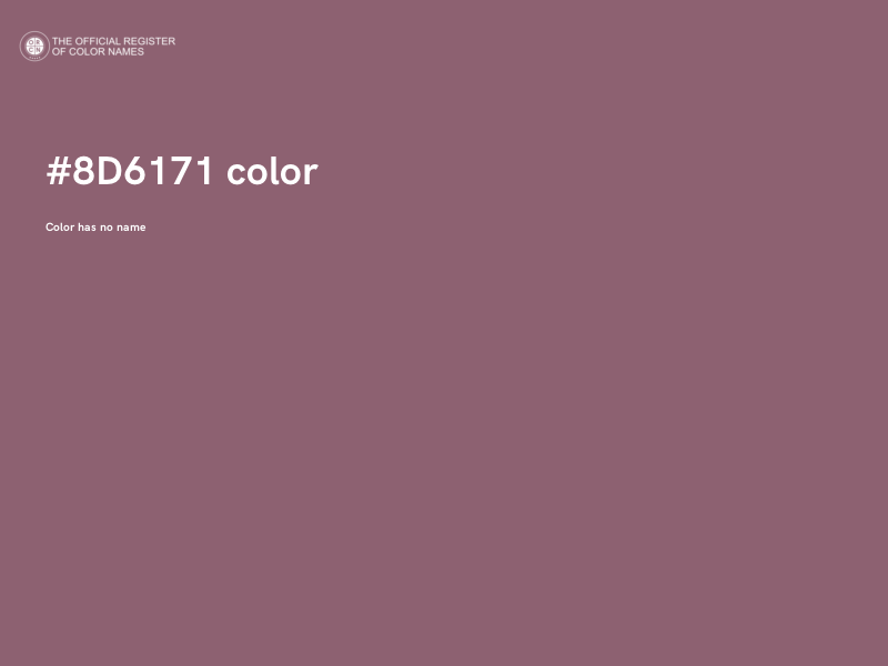 #8D6171 color image
