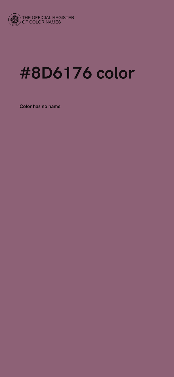 #8D6176 color image