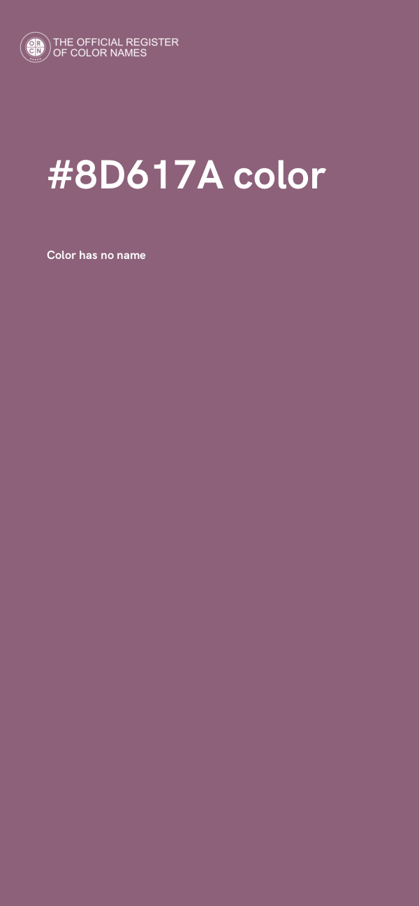 #8D617A color image