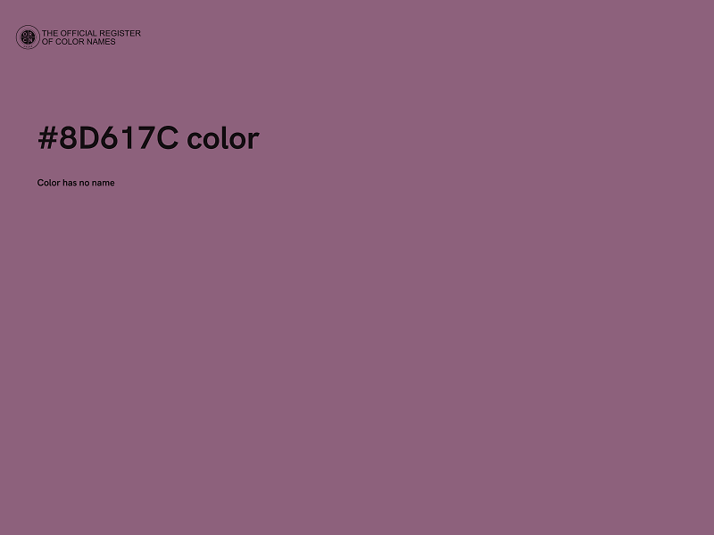 #8D617C color image
