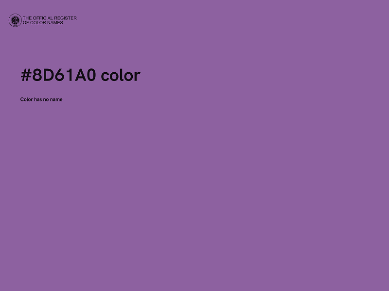 #8D61A0 color image