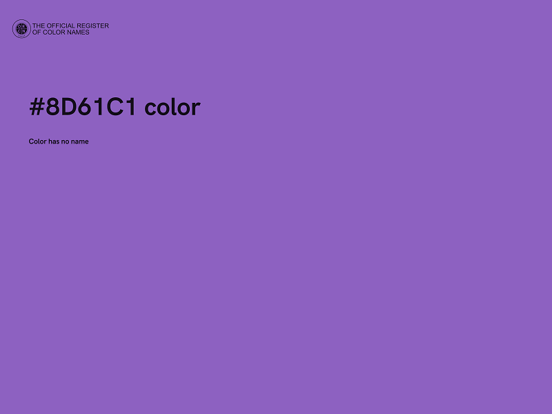 #8D61C1 color image