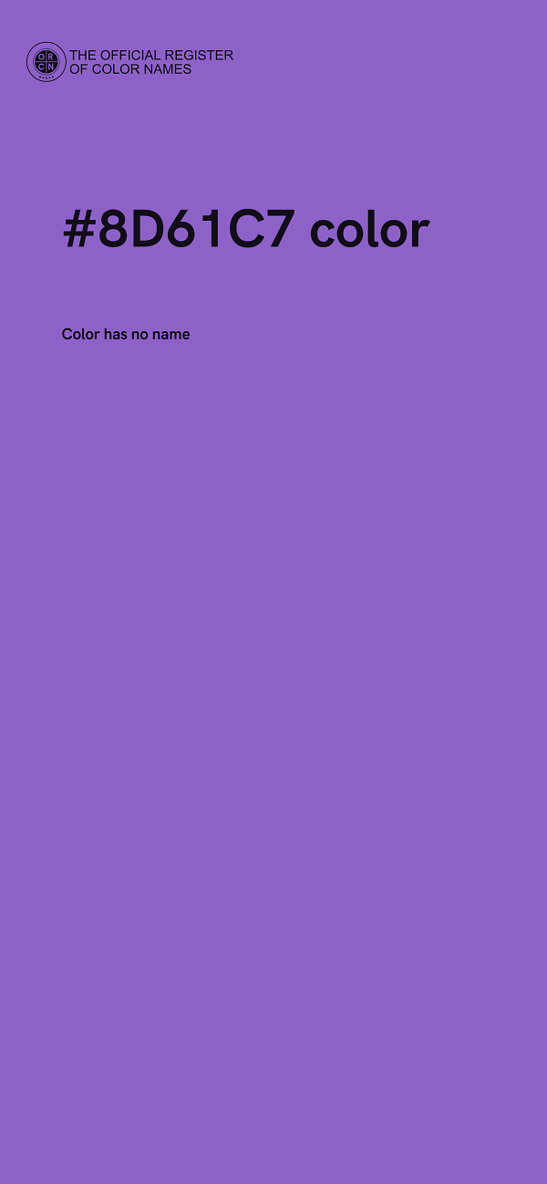 #8D61C7 color image