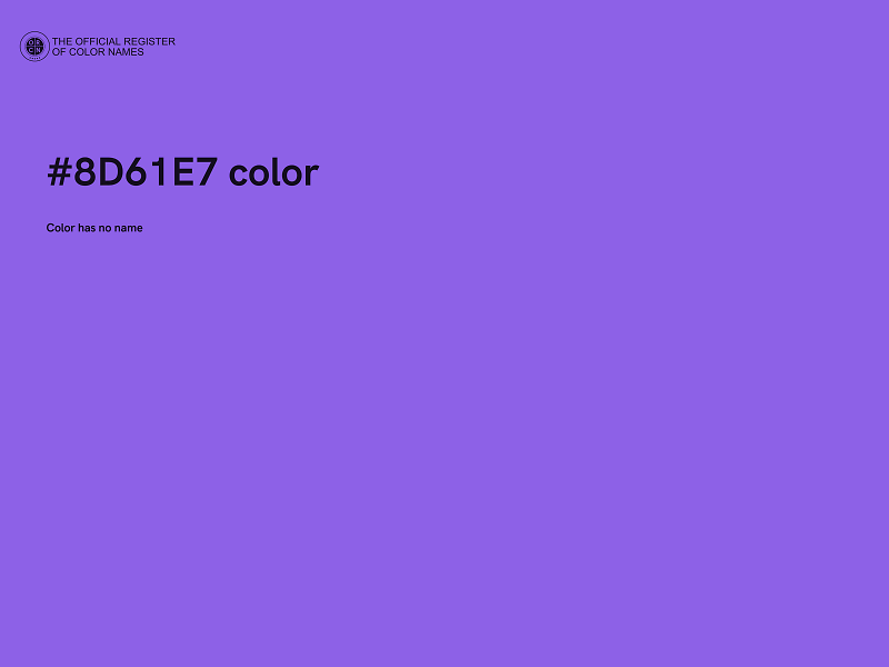 #8D61E7 color image