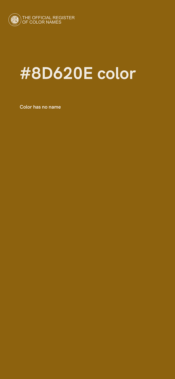 #8D620E color image