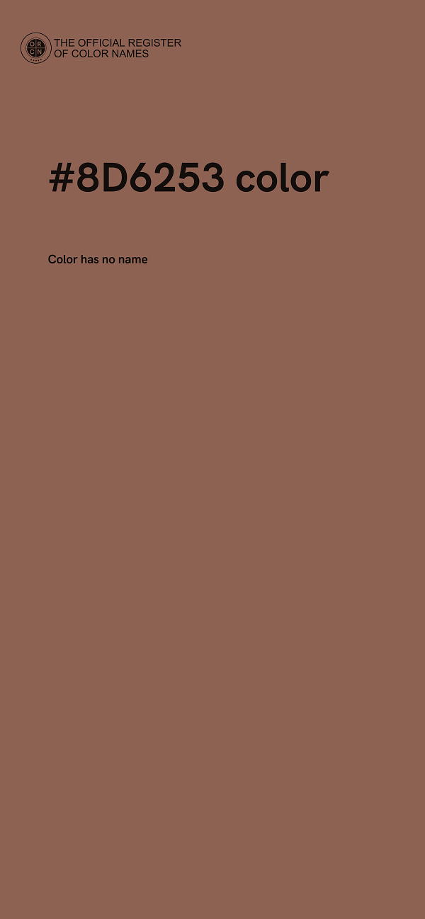 #8D6253 color image