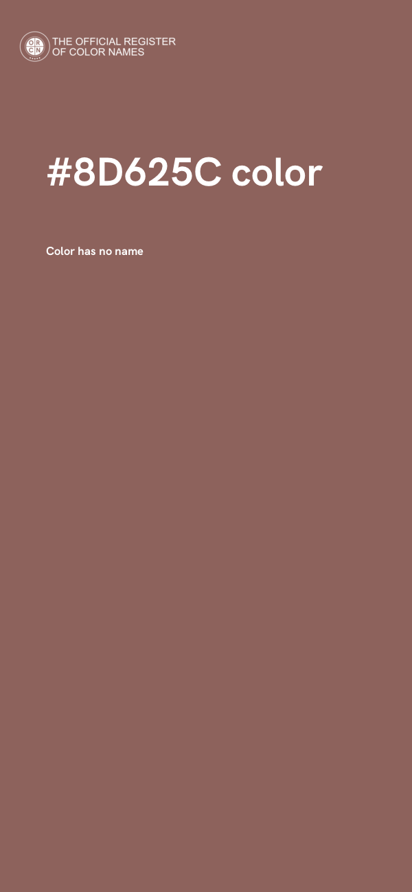 #8D625C color image