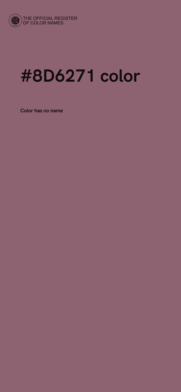 #8D6271 color image