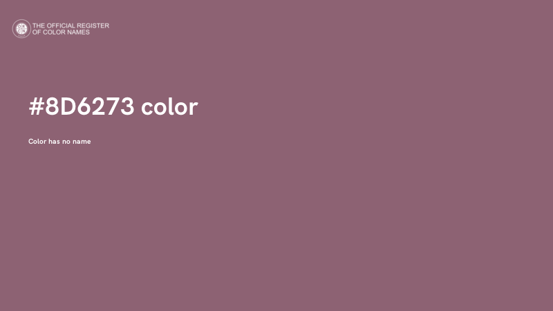 #8D6273 color image